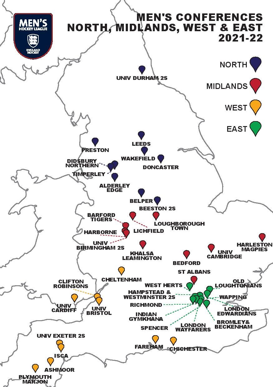 Teams Confirmed For 2021/22 Vitality Women's Hockey League And Men's